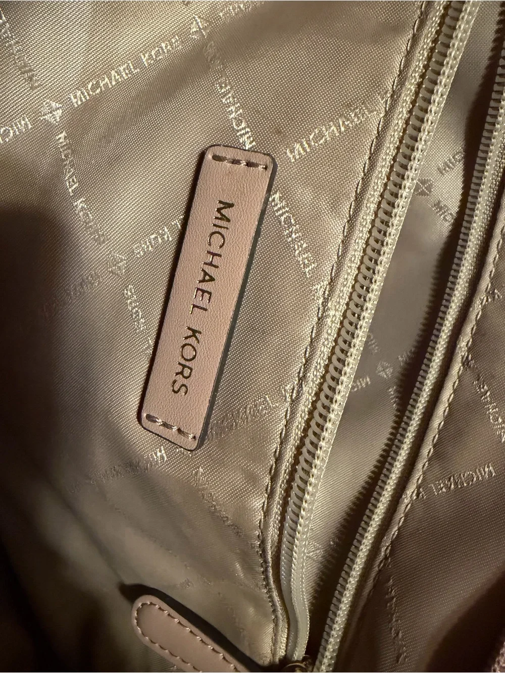 Pink Monogram Tote Bag - Brand MK
